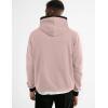 imageJMIERR Mens Cotton Casual Hoodies Sweatshirts Fashion Long Sleeve Drawstring Fleece Pullover Hoodie with PocketsPink