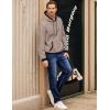 imageJMIERR Mens Cotton Casual Hoodies Sweatshirts Fashion Long Sleeve Drawstring Fleece Pullover Hoodie with PocketsPink Grey