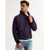 imageJMIERR Mens Cotton Casual Hoodies Sweatshirts Fashion Long Sleeve Drawstring Fleece Pullover Hoodie with PocketsPurple