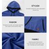 imageJMIERR Mens Cotton Casual Hoodies Sweatshirts Fashion Long Sleeve Drawstring Fleece Pullover Hoodie with PocketsSky Blue