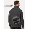 imageJMIERR Mens Fleece Quarter Zip Pullover Sweater Casual Cotton Fall Winter Family Outfit Warm Mock Neck with Pockets1 Dark Grey