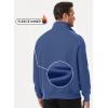 imageJMIERR Mens Fleece Quarter Zip Pullover Sweater Casual Cotton Fall Winter Family Outfit Warm Mock Neck with PocketsC Blue 01