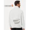 imageJMIERR Mens Fleece Quarter Zip Pullover Sweater Casual Cotton Fall Winter Family Outfit Warm Mock Neck with PocketsC White