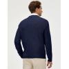 imageJMIERR Mens Quarter Zip Pullover Sweaters Casual Long Sleeve Fall Knit Texture SweaterNavy Blue