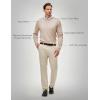 imageJMIERR Mens Wool Blend Classic Crew Neck Casual Fall SweatersBeige