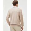 imageJMIERR Mens Wool Blend Classic Crew Neck Casual Fall SweatersBeige