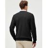 imageJMIERR Mens Wool Blend Classic Crew Neck Casual Fall SweatersBlack
