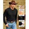 imageJMIERR Mens Wool Blend Classic Crew Neck Casual Fall SweatersBlack