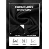 imageJMIERR Mens Wool Blend Classic Crew Neck Casual Fall SweatersBlack