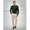 imageJMIERR Mens Wool Blend Classic Crew Neck Casual Fall SweatersClover Green