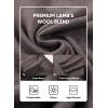 imageJMIERR Mens Wool Blend Classic Crew Neck Casual Fall SweatersDark Brown