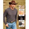 imageJMIERR Mens Wool Blend Classic Crew Neck Casual Fall SweatersDark Brown