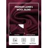 imageJMIERR Mens Wool Blend Classic Crew Neck Casual Fall SweatersDark Red