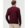 imageJMIERR Mens Wool Blend Classic Crew Neck Casual Fall SweatersDark Red