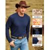 imageJMIERR Mens Wool Blend Classic Crew Neck Casual Fall SweatersNavy Blue