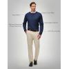 imageJMIERR Mens Wool Blend Classic Crew Neck Casual Fall SweatersNavy Blue