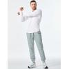 imageJMIERR Mens 2025 Fall Fashion Casual Henley Shirt Long Sleeve Slim Fitted Shirts Curved Hem for Athletic Gym Workout0 White