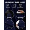 imageJMIERR Mens 2025 Fall Fashion Casual Henley Shirt Long Sleeve Slim Fitted Shirts Curved Hem for Athletic Gym WorkoutD Blue