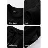 imageJMIERR Mens Quilted 2 Piece Casual Outfits Crewneck Sweatshirt Tracksuit ampamp Joggers Sweatpants Sweatsuit SetBlack