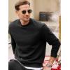 imageJMIERR Mens Quilted 2 Piece Casual Outfits Crewneck Sweatshirt Tracksuit ampamp Joggers Sweatpants Sweatsuit SetBlack