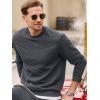 imageJMIERR Mens Quilted 2 Piece Casual Outfits Crewneck Sweatshirt Tracksuit ampamp Joggers Sweatpants Sweatsuit SetDark Grey