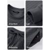 imageJMIERR Mens Quilted 2 Piece Casual Outfits Crewneck Sweatshirt Tracksuit ampamp Joggers Sweatpants Sweatsuit SetDark Grey