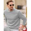 imageJMIERR Mens Quilted 2 Piece Casual Outfits Crewneck Sweatshirt Tracksuit ampamp Joggers Sweatpants Sweatsuit SetGray