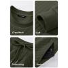 imageJMIERR Mens Quilted 2 Piece Casual Outfits Crewneck Sweatshirt Tracksuit ampamp Joggers Sweatpants Sweatsuit SetMoss Green