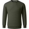 imageJMIERR Mens Quilted 2 Piece Casual Outfits Crewneck Sweatshirt Tracksuit ampamp Joggers Sweatpants Sweatsuit SetMoss Green