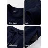 imageJMIERR Mens Quilted 2 Piece Casual Outfits Crewneck Sweatshirt Tracksuit ampamp Joggers Sweatpants Sweatsuit SetNavy Blue