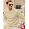 imageJMIERR Mens Quilted 2 Piece Casual Outfits Crewneck Sweatshirt Tracksuit ampamp Joggers Sweatpants Sweatsuit SetParchment