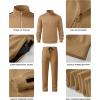 imageJMIERR Mens Track Suits 2 Piece Full Zip Sports Outfits Set Sweatshirt and Joggers SweatpantsCamel