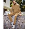 imageJMIERR Mens Track Suits 2 Piece Full Zip Sports Outfits Set Sweatshirt and Joggers SweatpantsCamel