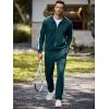 imageJMIERR Mens Track Suits 2 Piece Full Zip Sports Outfits Set Sweatshirt and Joggers SweatpantsSea Green