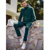 imageJMIERR Mens Track Suits 2 Piece Full Zip Sports Outfits Set Sweatshirt and Joggers SweatpantsSea Green