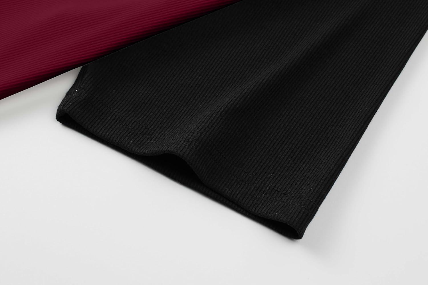 imageJMIERR Mens Muscle Slim T Shirt VNeck Longline Henley Shirt Gym Workout Athletic Tee ShirtsC Red  Black