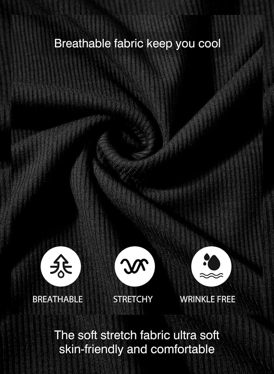 imageJMIERR Mens Muscle Slim T Shirt VNeck Longline Henley Shirt Gym Workout Athletic Tee ShirtsPackblackWhite