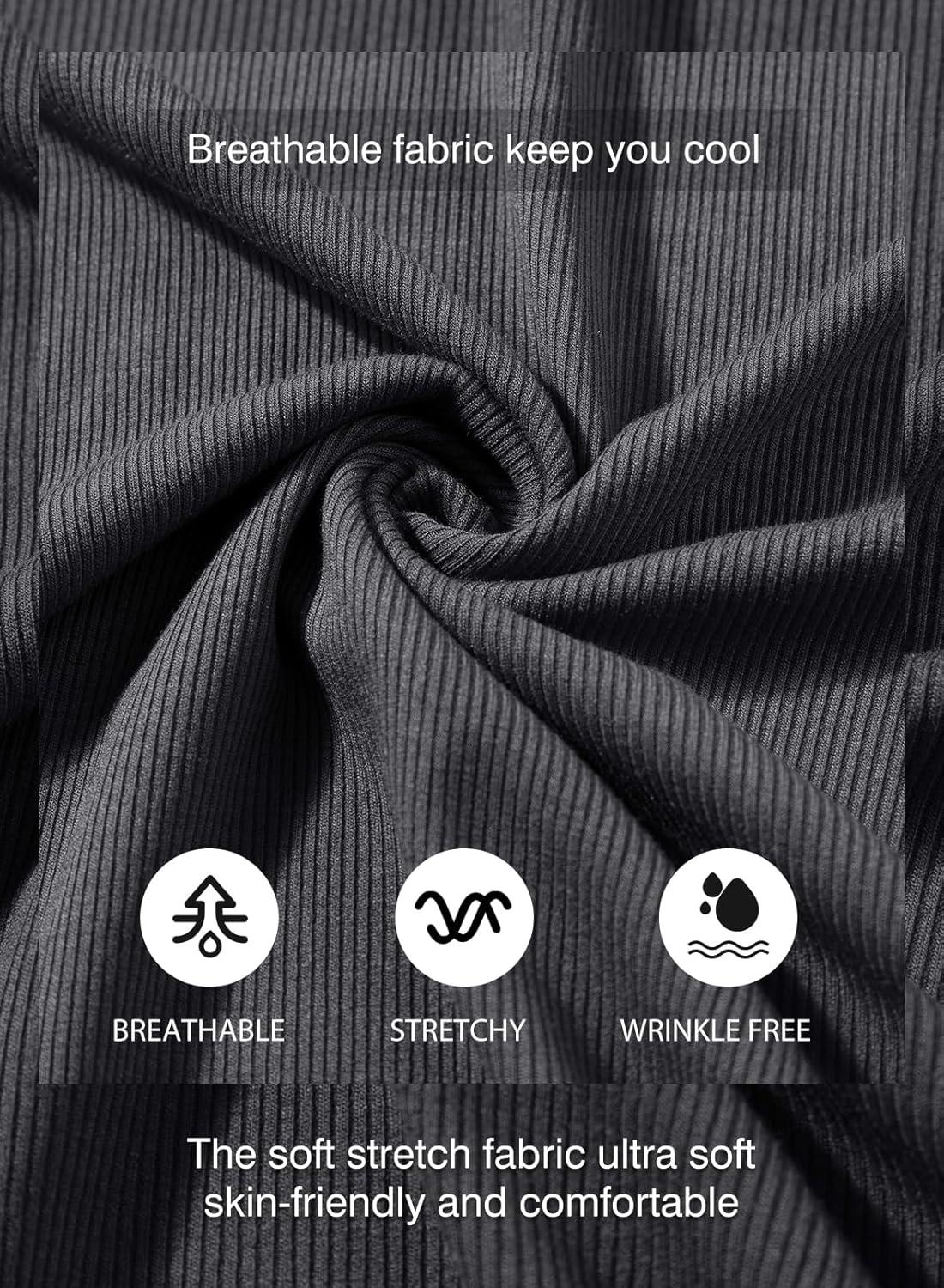 imageJMIERR Mens Muscle Slim T Shirt VNeck Longline Henley Shirt Gym Workout Athletic Tee ShirtsPackwhiteGrey