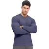 imageJMIERR Mens Fall Crewneck Shirt Long Sleeve AntiWrinkle Casual Muscle T Shirts Workout Slim FittedC Blue 2