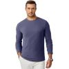 imageJMIERR Mens Fall Crewneck Shirt Long Sleeve AntiWrinkle Casual Muscle T Shirts Workout Slim FittedC Blue 2