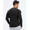 imageJMIERR Mens Fall Crewneck Shirt Long Sleeve AntiWrinkle Casual Muscle T Shirts Longline Ribbed Shirts0 Black