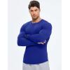 imageJMIERR Mens Fall Crewneck Shirt Long Sleeve AntiWrinkle Casual Muscle T Shirts Longline Ribbed ShirtsDark Blue