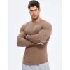 imageJMIERR Mens Fall Crewneck Shirt Long Sleeve AntiWrinkle Casual Muscle T Shirts Longline Ribbed ShirtsSmoke Gray