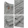 imageJMIERR Mens Quarter Zip Pullover Sweater Cable Knit Casual Stand Collar Texture Knitted SweatersGrey