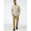 imageJMIERR Mens Quarter Zip Pullover Sweater Cable Knit Casual Stand Collar Texture Knitted SweatersLight Beige