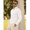 imageJMIERR Mens Quarter Zip Pullover Sweater Cable Knit Casual Stand Collar Texture Knitted SweatersWhite