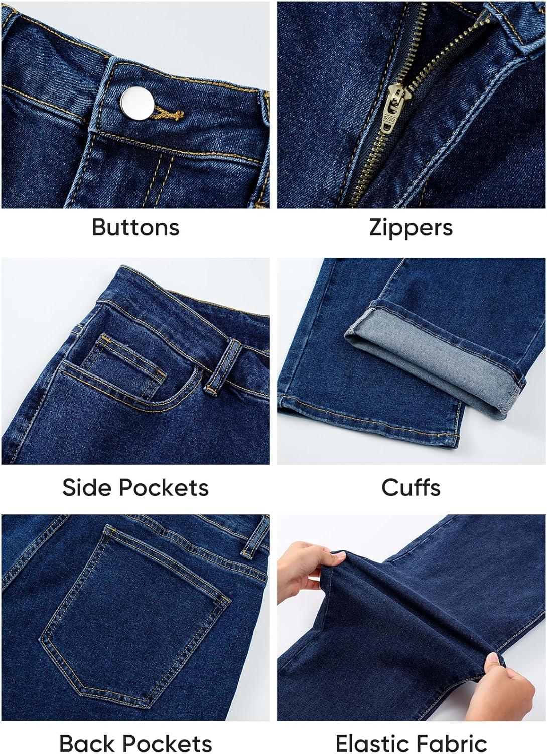 imageJMIERR Mens Baggy Jeans Wide Leg Skater Hip Hop Denim Pants Y2K Vintage Loose Fit StreetwearNavy Blue