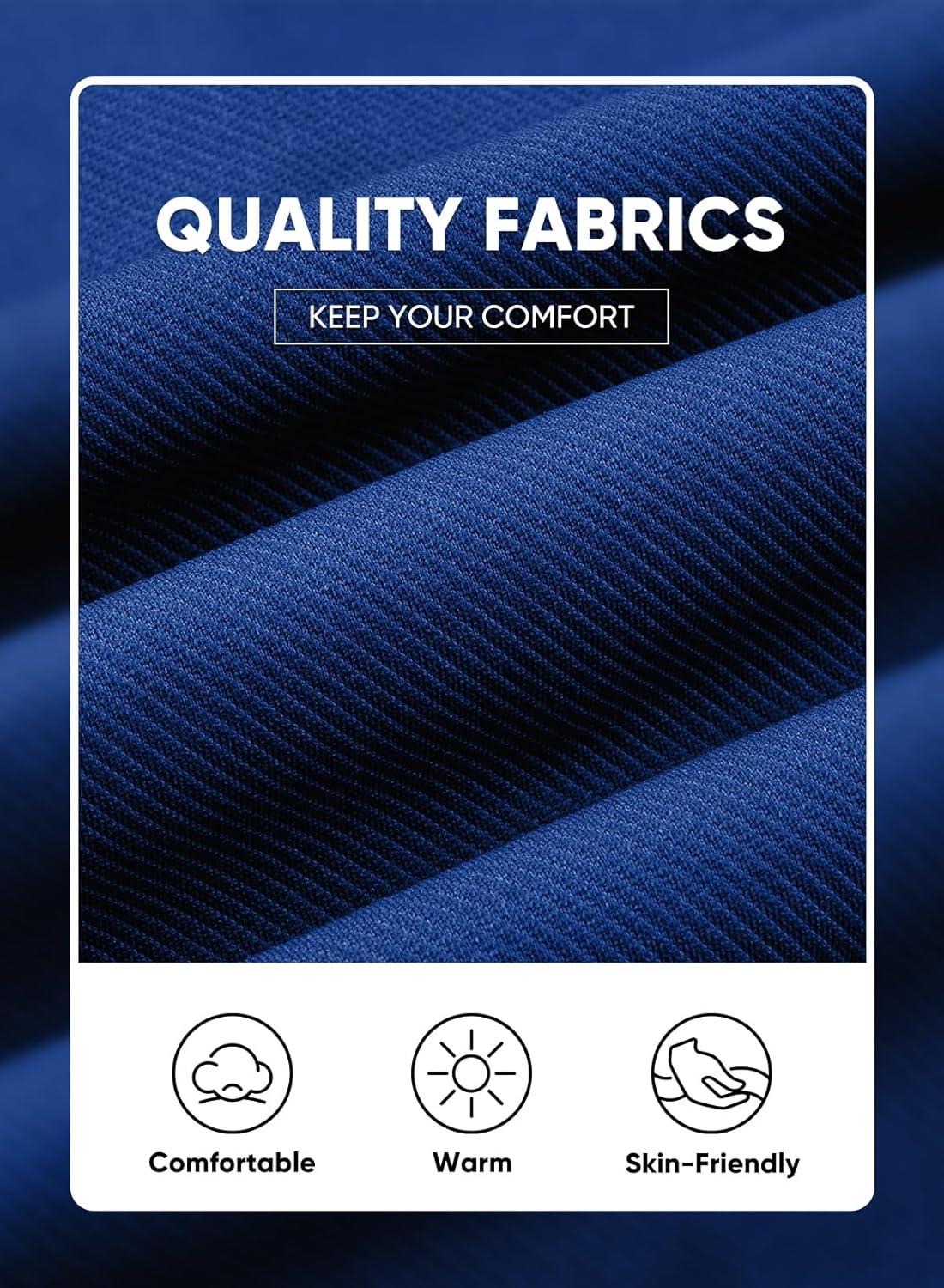 imageJMIERR Mens Tracksuit 2 Piece Set Full Zip Casual Sweatsuit Jogging Suits with Jogger Jackets and Pants Warm Up OutfitsBlue