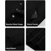 imageJMIERR Mens 2025 Casual Fahsion Fall Hoodie Pullover Quarter Drawstring Fleece Winter Button Hooded Shirt with Pocket0 Black