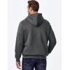 imageJMIERR Mens 2025 Casual Fahsion Fall Hoodie Pullover Quarter Drawstring Fleece Winter Button Hooded Shirt with PocketA Grey
